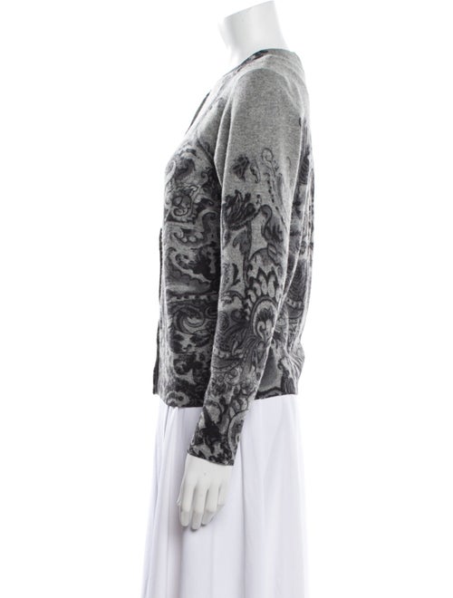 Neiman Marcus Cashmere Printed Sweater