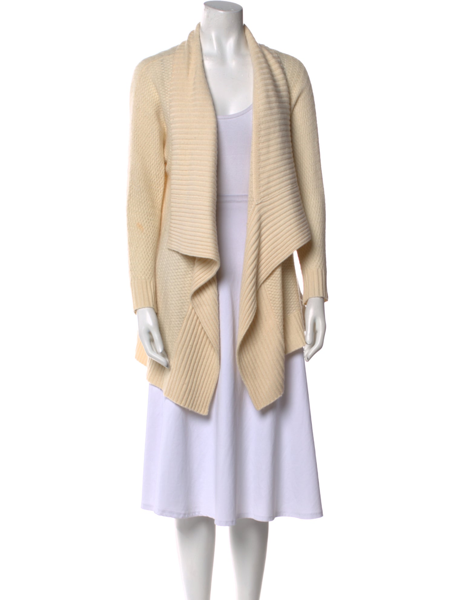 Neiman Marcus Cashmere Open Front Sweater