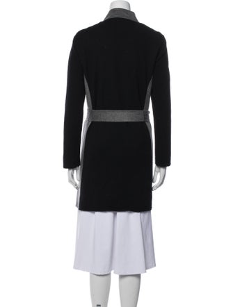 Neiman Marcus Cashmere Colorblock Pattern Jacket