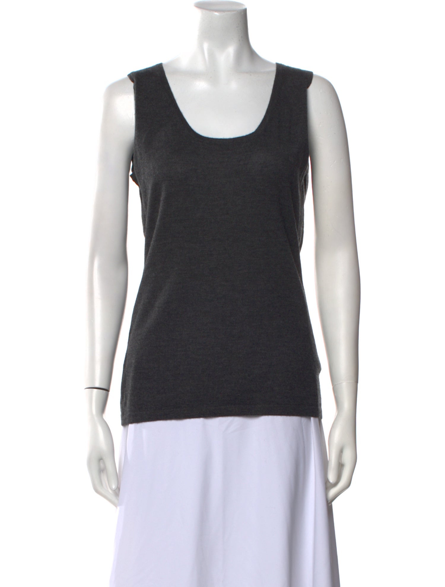 Neiman Marcus Cashmere Scoop Neck Top