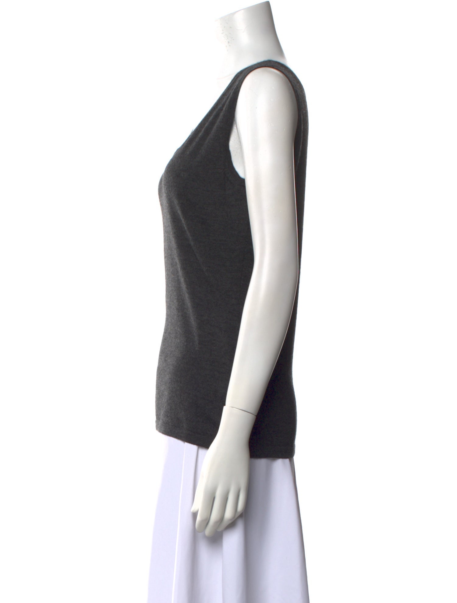 Neiman Marcus Cashmere Scoop Neck Top