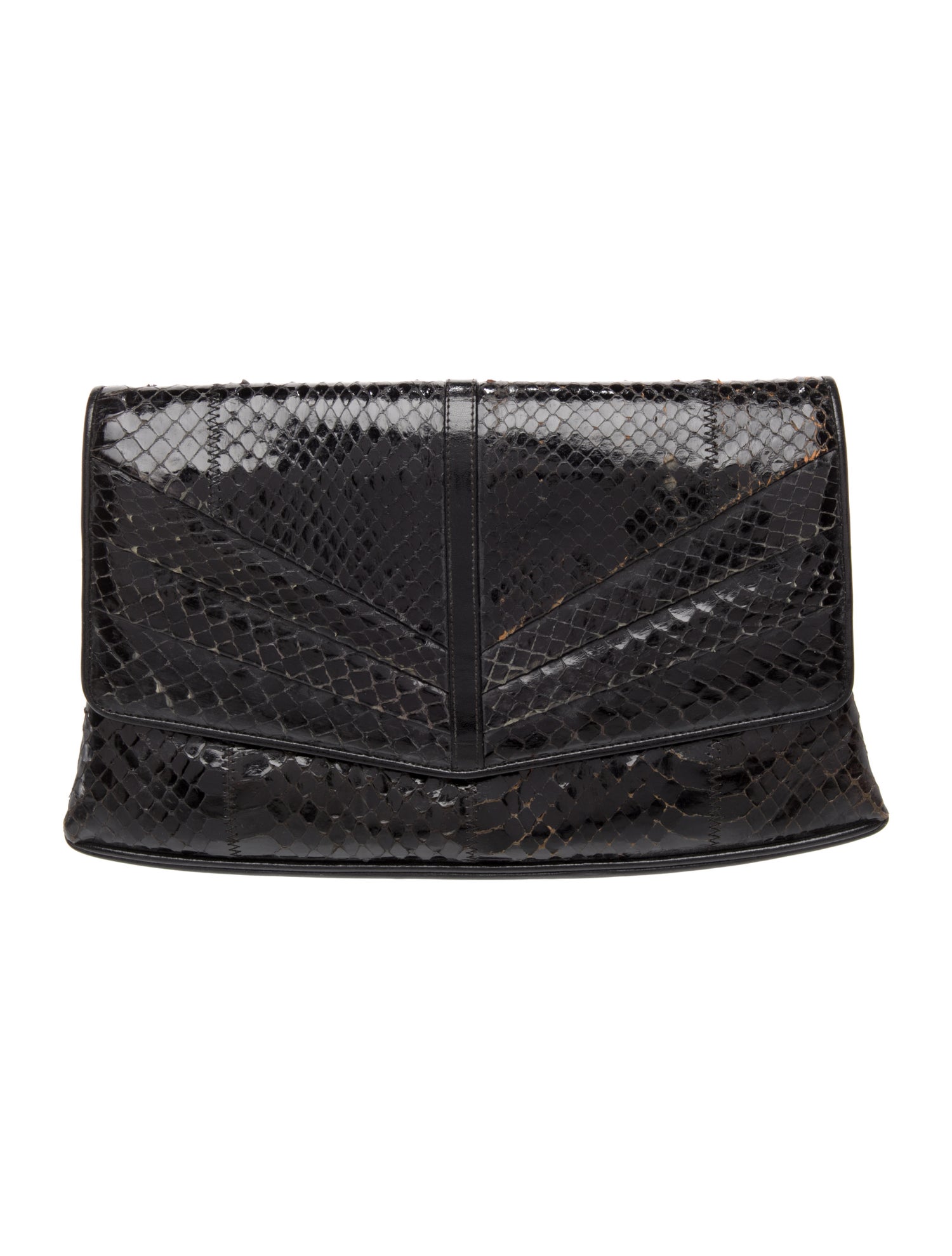 Neiman Marcus Embossed Leather Evening Bag