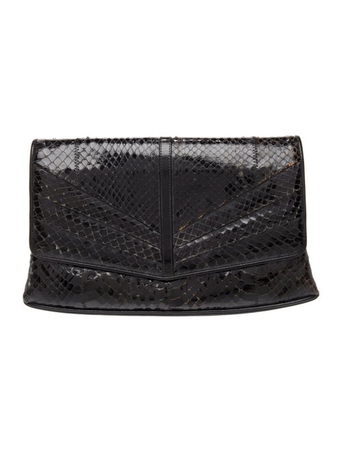 Neiman Marcus Embossed Leather Evening Bag