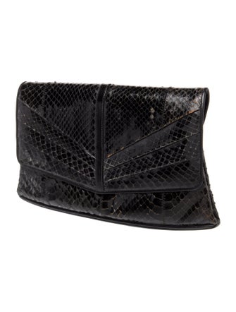 Neiman Marcus Embossed Leather Evening Bag