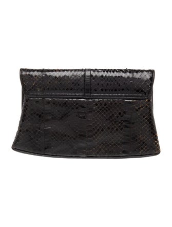 Neiman Marcus Embossed Leather Evening Bag