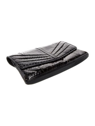 Neiman Marcus Embossed Leather Evening Bag