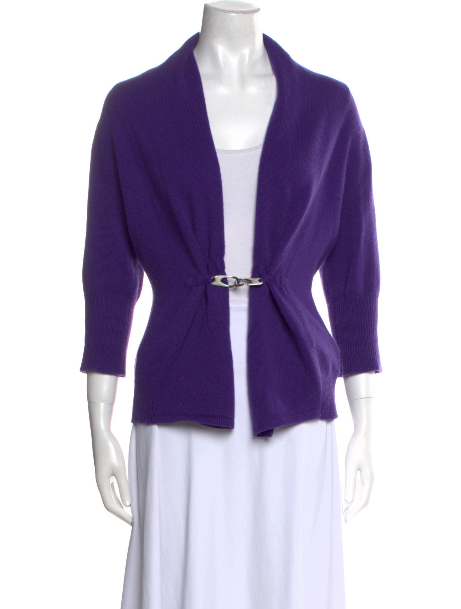 Neiman Marcus Cashmere Open Front Sweater