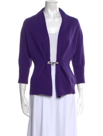 Neiman Marcus Cashmere Open Front Sweater