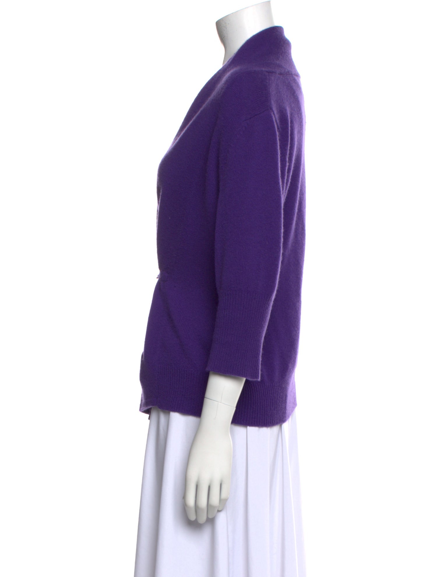 Neiman Marcus Cashmere Open Front Sweater