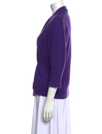 Neiman Marcus Cashmere Open Front Sweater