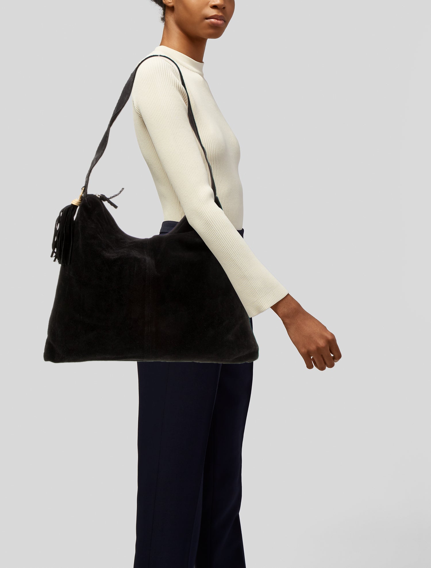 Neiman Marcus Suede Hobo