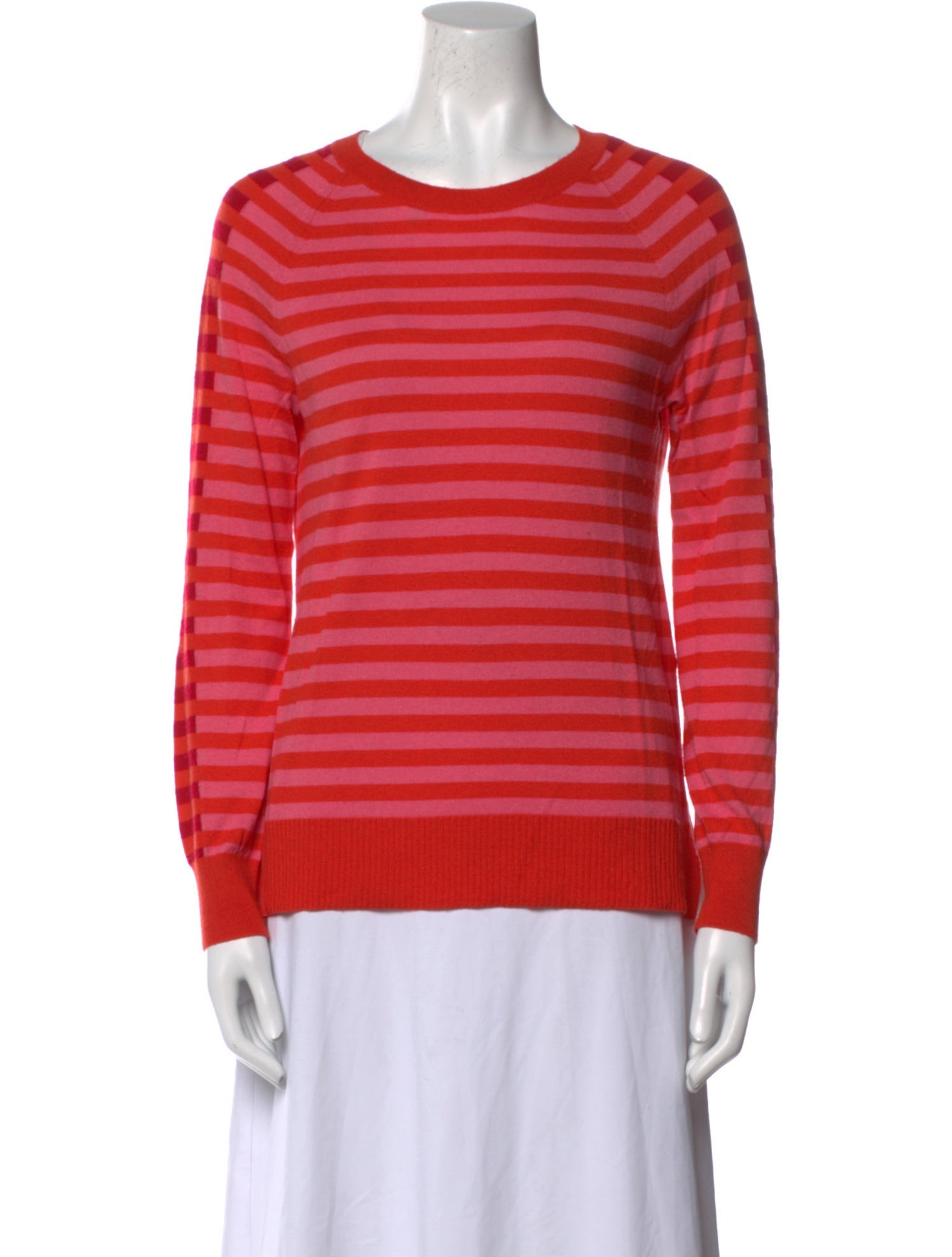Neiman Marcus Silk Striped Sweater