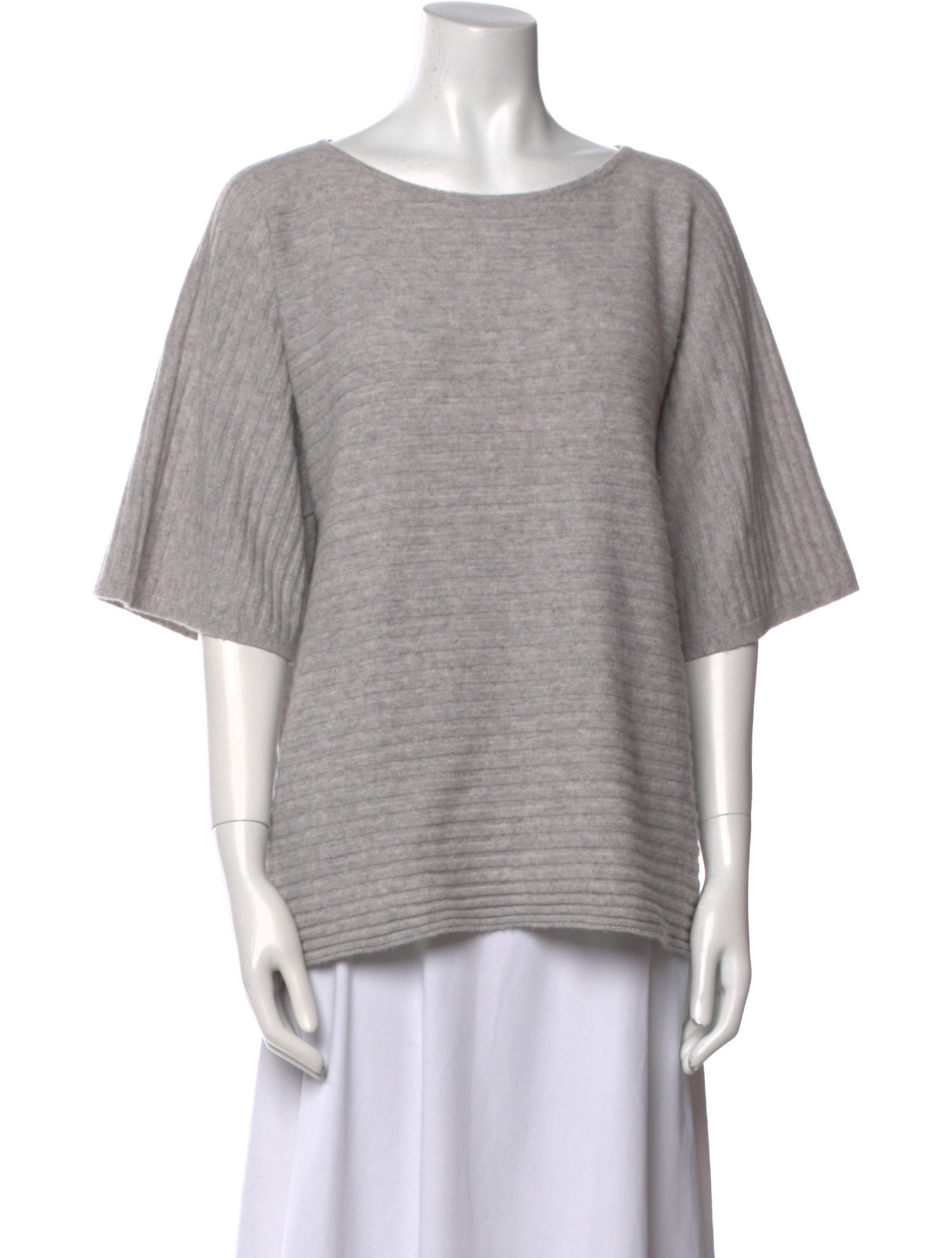 Neiman Marcus Cashmere Bateau Neckline Sweater
