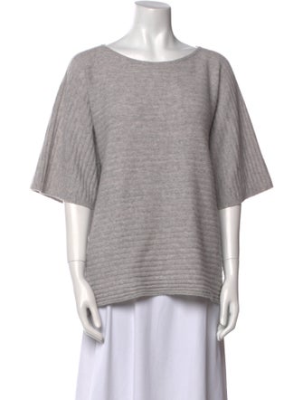 Neiman Marcus Cashmere Bateau Neckline Sweater