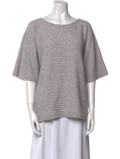 Neiman Marcus Cashmere Bateau Neckline Sweater