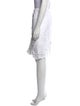 Neiman Marcus Crochet Trim Knee-Length Skirt