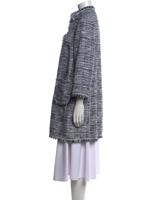 Neiman Marcus Printed Mock Neck Sweater