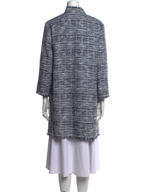 Neiman Marcus Printed Mock Neck Sweater