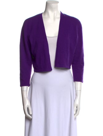 Neiman Marcus Cashmere Open Front Sweater