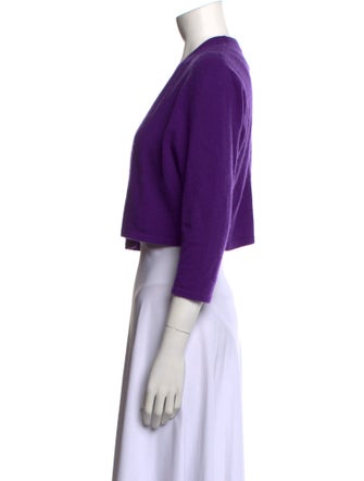 Neiman Marcus Cashmere Open Front Sweater