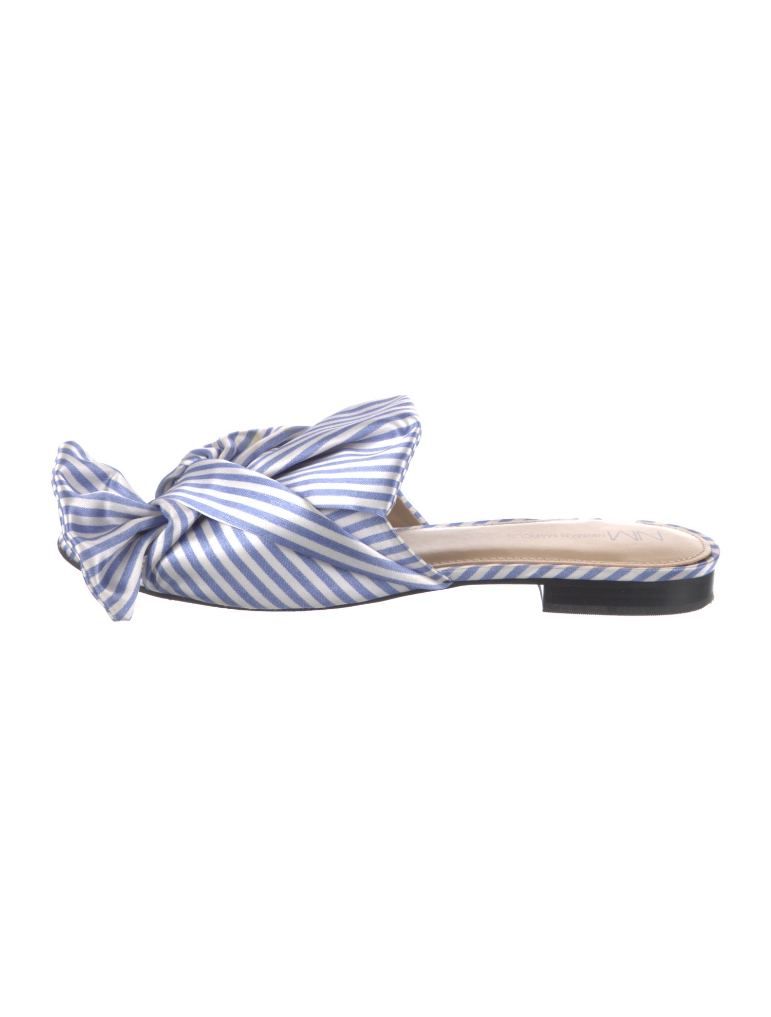 Neiman Marcus Striped Slides