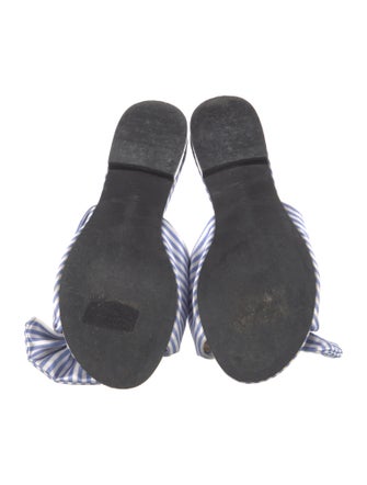 Neiman Marcus Striped Slides