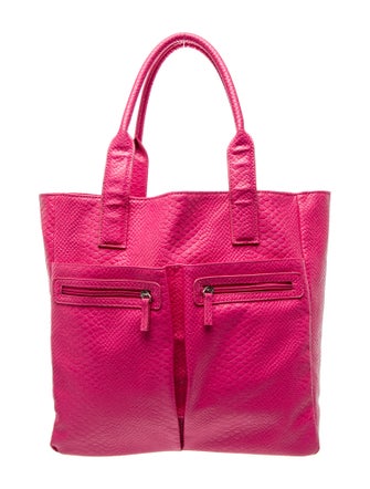 Neiman Marcus Embossed Leather Tote