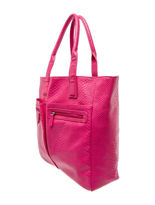 Neiman Marcus Embossed Leather Tote