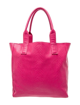 Neiman Marcus Embossed Leather Tote