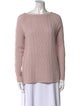 Neiman Marcus Cashmere Bateau Neckline Top