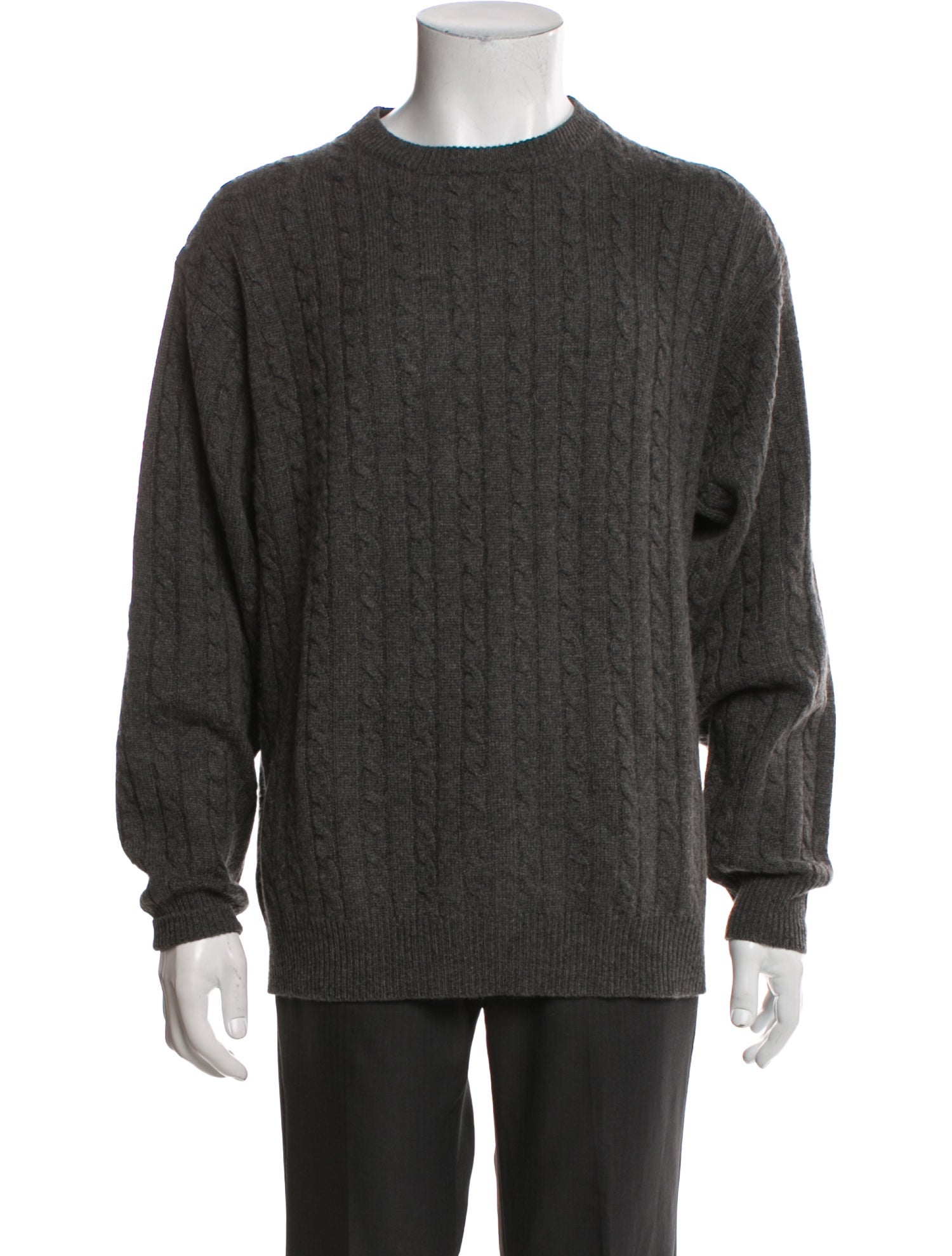 Neiman Marcus Cashmere Crew Neck Pullover