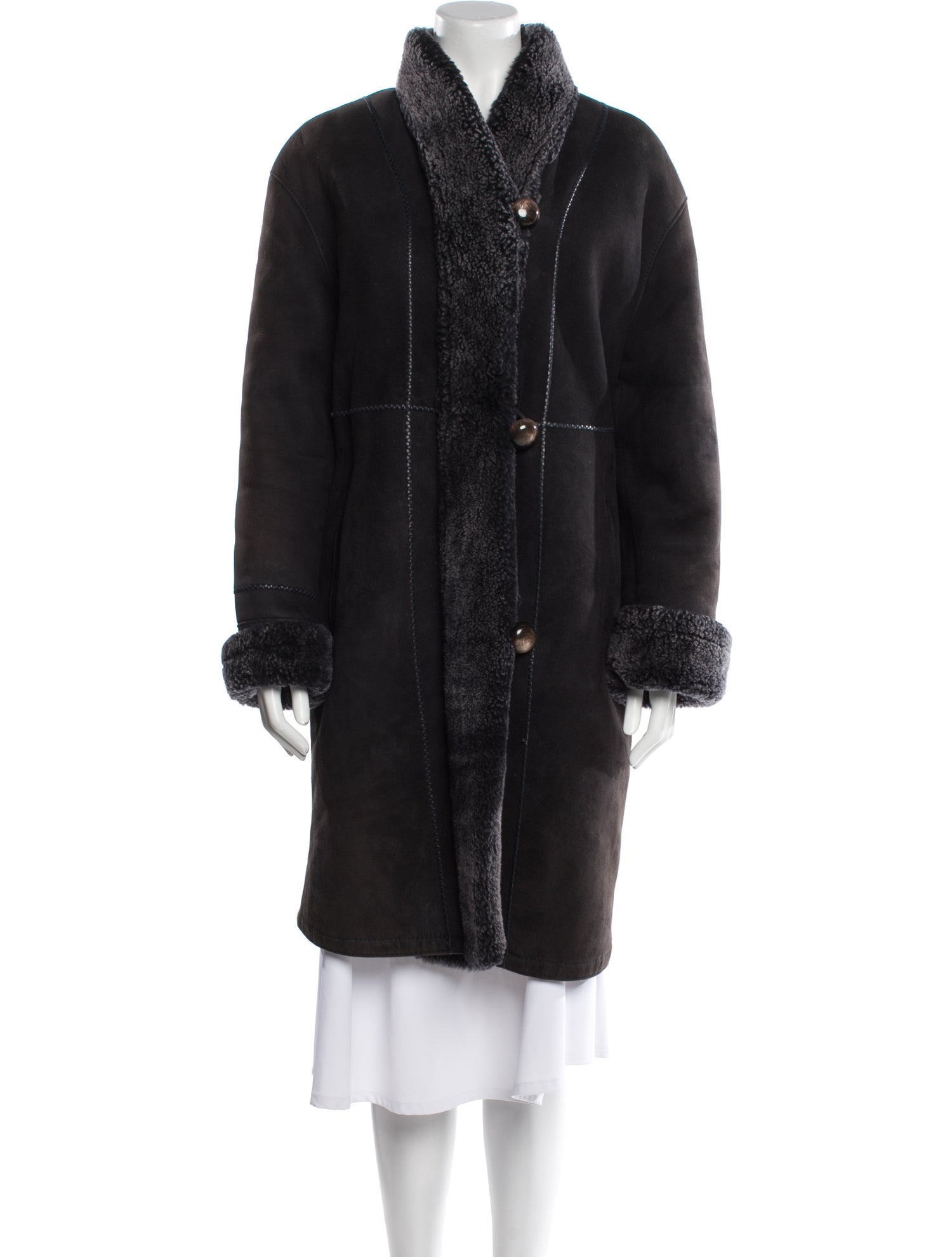 Neiman Marcus Shearling Fur Coat