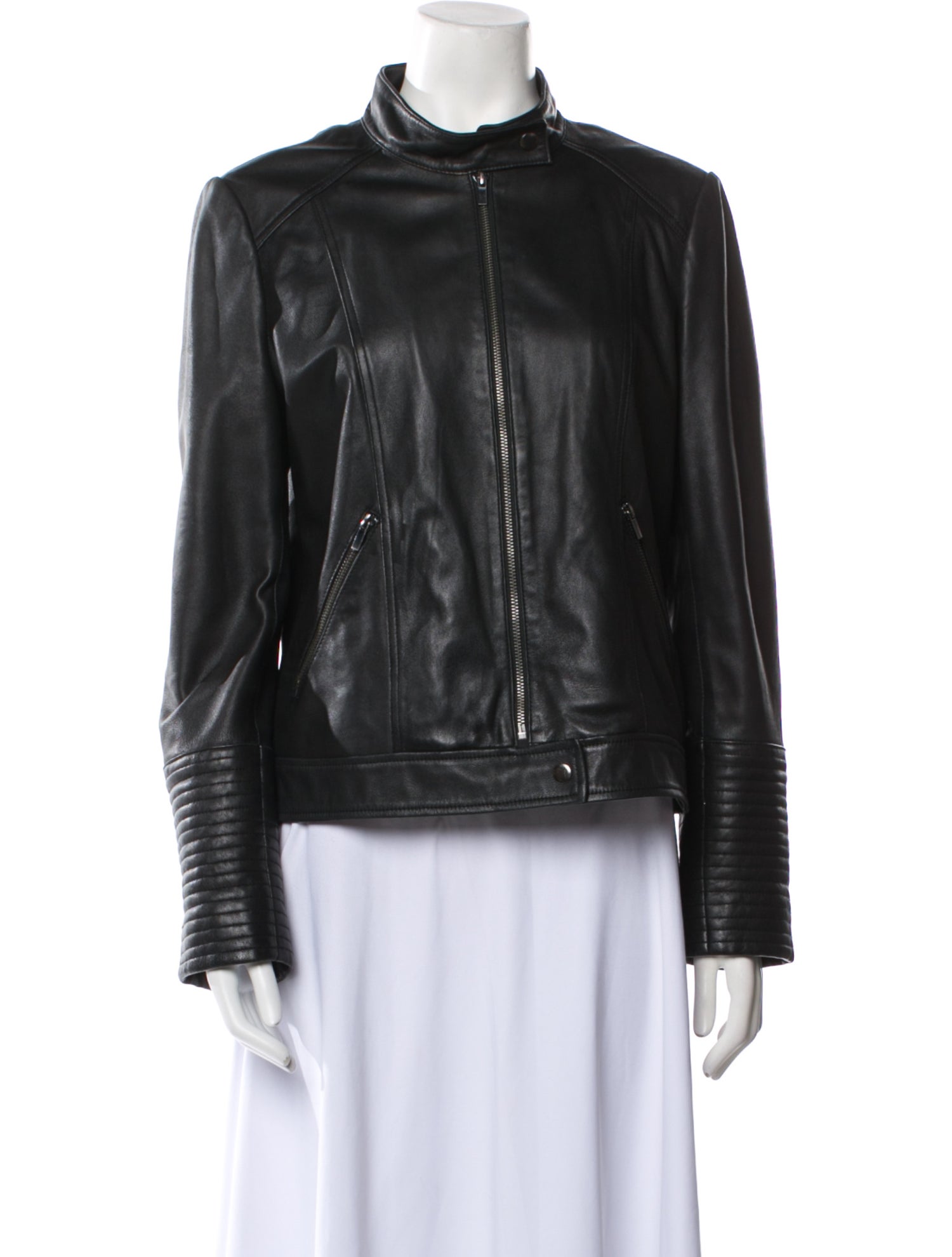 Neiman Marcus Leather Biker Jacket