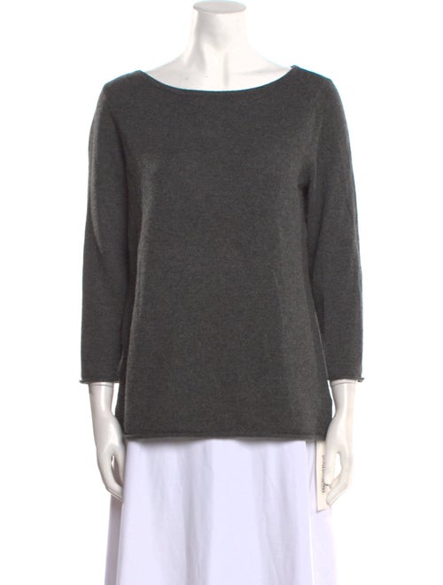 Neiman Marcus Cashmere Bateau Neckline Sweater