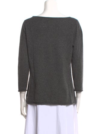 Neiman Marcus Cashmere Bateau Neckline Sweater