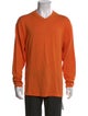 Neiman Marcus V-Neck Long Sleeve Pullover