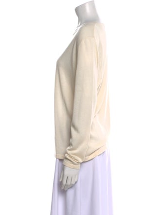 Neiman Marcus Silk Scoop Neck Sweater