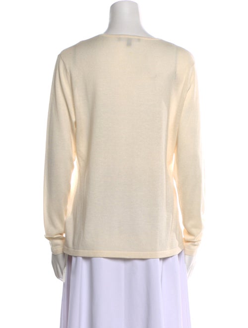 Neiman Marcus Silk Scoop Neck Sweater