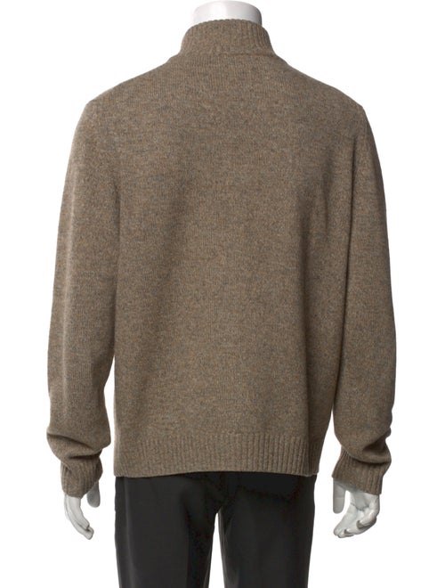 Neiman Marcus Camel Hair Mock Neck Pullover