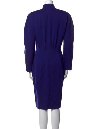 Neiman Marcus Wool Midi Length Dress