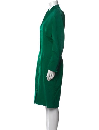 Neiman Marcus Wool Midi Length Dress