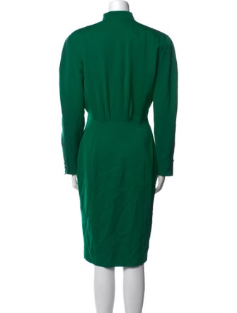 Neiman Marcus Wool Midi Length Dress