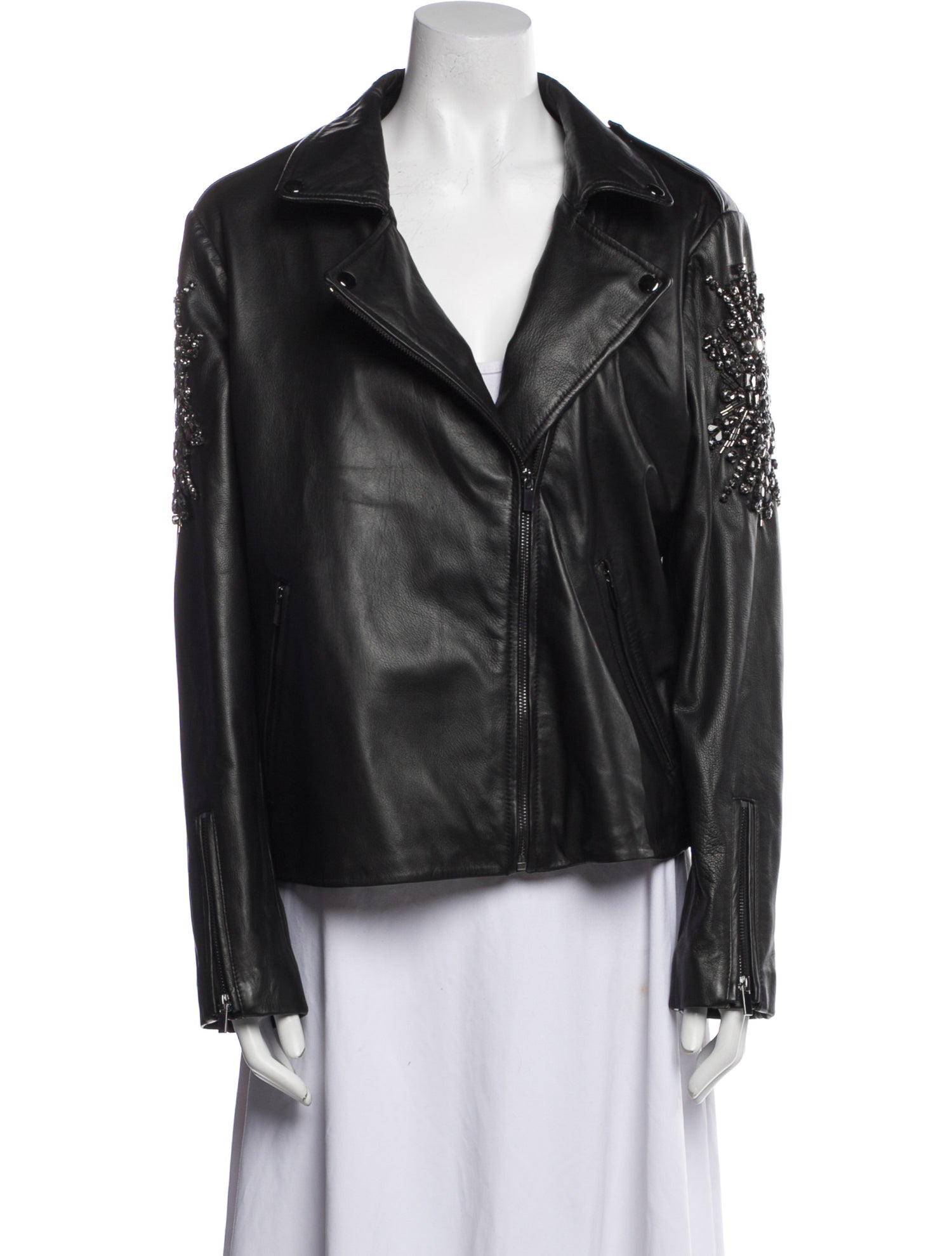 Neiman Marcus Leather Biker Jacket