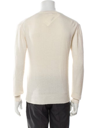 Neiman Marcus Cashmere V-Neck Pullover