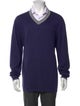 Neiman Marcus Cashmere V-Neck Pullover