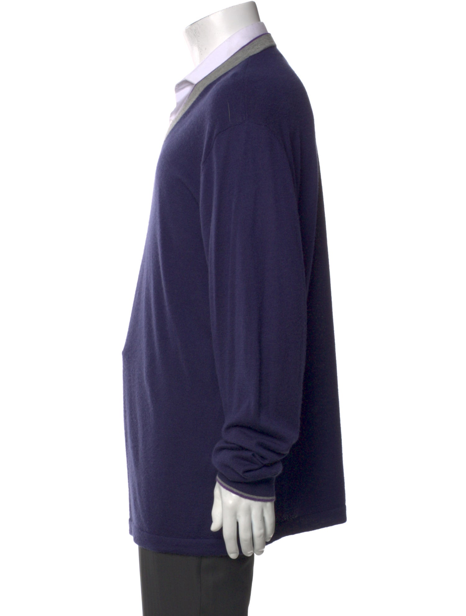 Neiman Marcus Cashmere V-Neck Pullover