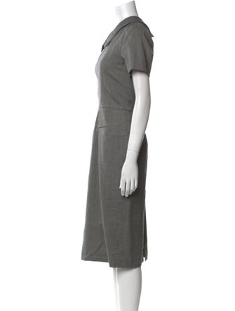 Neiman Marcus Wool Midi Length Dress