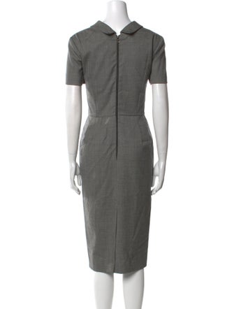 Neiman Marcus Wool Midi Length Dress