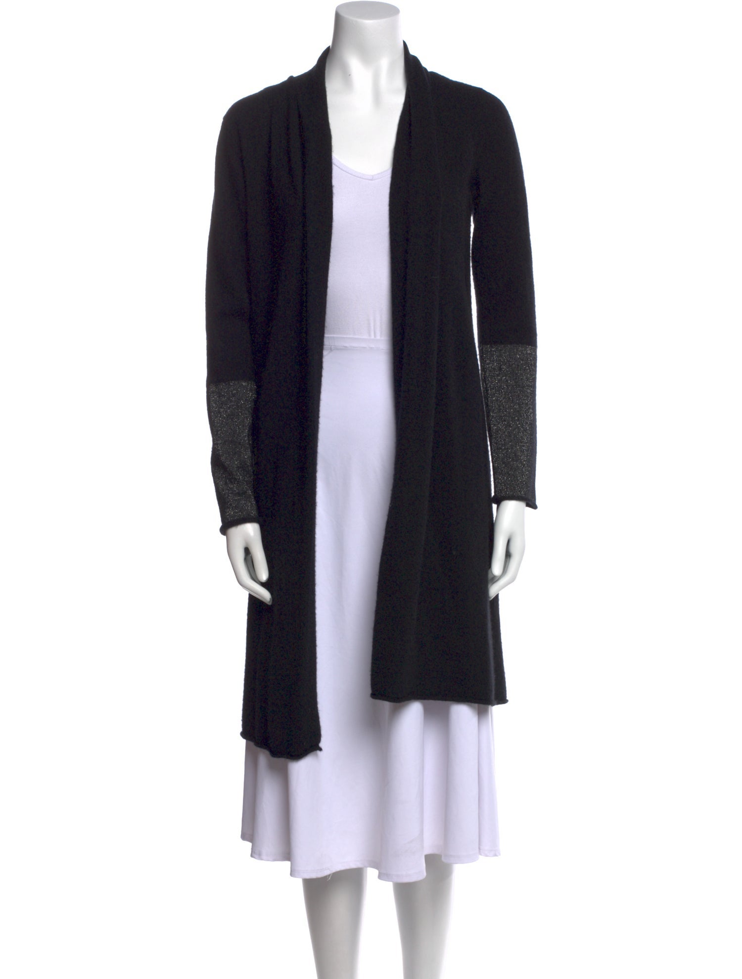 Neiman Marcus Cashmere Open Front Sweater