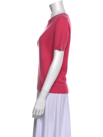 Neiman Marcus Cashmere Crew Neck T-Shirt
